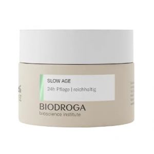 Biodroga Bioscience Institute Slow Age Soin Riche 24h 50 ml – Anti-âge Humidité Réduit les rides et ridules, donne de l'énergie – Avec complexe Forêt Noire pour peaux vitales (Celeste-online, neuf)
