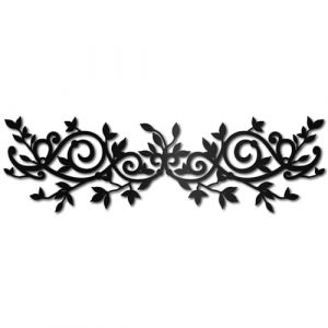 CREATCABIN D&eacute;coration Murale en Forme de Feuille d'arbre en M&eacute;tal,Branche D'Olivier,Feuille Noire,Sculpture en Fer Forg&eacute;,D&eacute;coration Murale Rustique &agrave; Suspendre au-Dessus du Lit,Salon,Maison,40x12cm (CREATCABIN FR, neuf)