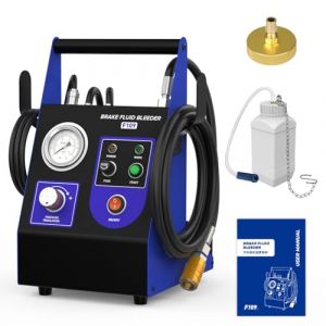 BELEY Kit de Vidange de Liquide de Frein 220V &ndash; Syst&egrave;me de Purge Puls&eacute; avec Plage de Pression R&eacute;glable 0,5-2,5 Bar, Adaptateur pour Ma&icirc;tre-Cylindre 52 mm et Bouteille de Liquide (BELEY OFFICIAL, neuf)