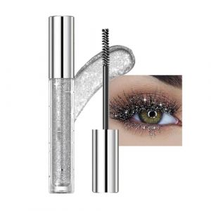 Mascara argent diamant scintillant, mascara pailleté, mascara coloré waterproof, fête, mariage de fête, curling pailleté (yangjiangshikanhangganshangmaoyouxiangongsi, neuf)