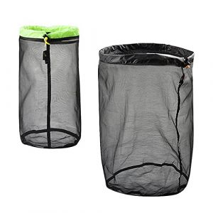 HLIWS Sacs de Rangement &agrave; Compression-2PCS Sac de Camping,Sacs de Rangement ultral&eacute;gers,pour Camping en Plein air Randonn&eacute;e(Noir et Vert L+Noir XXL) (Aprily, neuf)