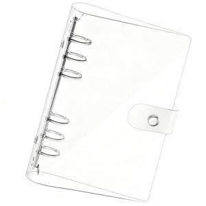 Classeur A5 &agrave; 6 Anneaux - PVC Souple Transparent Imperm&eacute;able, Classeur Rechargeable pour 120 Feuilles, Id&eacute;al pour Bureau, &Eacute;cole et Universit&eacute; (Jiin, neuf)