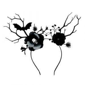 MEIBAOGE Serre-tête en forme de branche d'arbre pour adultes et adolescents en forme de fleur pour Halloween, banquet, fête, cosplay (fsqqmMY, neuf)