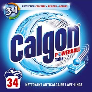 Calgon Pastilles 3en1 Anticalcaire Nettoyant Lave-Linge (17 Tablettes - Lot de 2) (Yamstock, neuf)