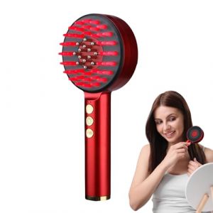 Huile de Peigne De Massage &Eacute;lectrique, Applicateur D'huile De Cheveux Stimulateur 3D Pour Cuir Chevelu 3 Modes Peigne Stimulateur, Masseur Cheveux Brosse Applicateur Cuir Chevelu Femme (SapphirestreamHub, neuf)