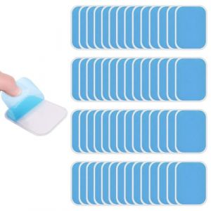 WQNNQW 60 PCS Gel Pads, Pad Patch Hydrogel, Gel Electrostimulation, Abs &Eacute;lectrodes Remplacement, Gel de Rechange pour Electrostimulateur Musculaire Abdominale (YunLangShiJiu, neuf)
