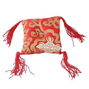 Bol Chantant Tapis Coussin Népalais Chantant Bouddhisme Poignée Rouge Bol Tapis Oreiller Art Artisanat Décoration(10CM) (Simangy, neuf)