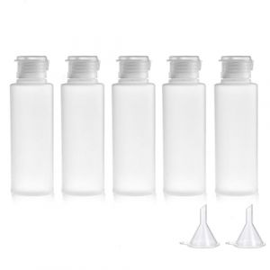 MORICOH 5 Pi&egrave;ces Bouteilles Souples de Voyage, Flacon Voyage kit, Flacon Avion pour Remplir Les Articles De Toilette (100ml) (MORICOH, neuf)