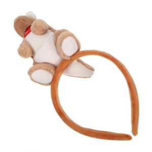 CALLARON Bande de cheveux kangourou Cerceaux de cheveux en peluche 3D bandeaux de poup&eacute;e kangourou 3D Cartoon Kangaroo Hair Hoop Brun (Raindrops On Roof, neuf)