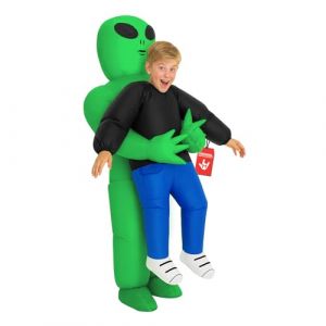 Morph Deguisement Alien Enfant, Deguisement Extraterrestre Enfant, Costume Gonflable Alien, D&eacute;guisement Extra Terrestre, Costume Carnaval Gar&ccedil;on, Halloween (Morph Costumes, neuf)