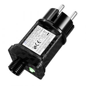 31V 6W Clignoteur pour Guirlande, Prise Clignotante Guirlande Lumineuse 8 Modes Avec Fonction Minuterie, &Eacute;tanche IP44 Adaptateur &eacute;lectrique LED Transformateur pour &Eacute;clairage de No&euml;l, Rideau Lumineux (KRISTINE RUSMANE, neuf)