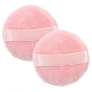 CLISPEED 2 pi&egrave;ces Houppette de Maquillage R&eacute;utilisable Coton Doux &Eacute;ponge Fixatrice Lavable pour Fond de Teint et Application Uniforme et Pratique pour Visage (Yeahzl, neuf)