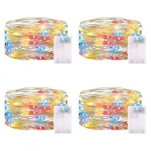 5M 50 LEDs Guirlande Lumineuse, Guirlande lumineuse LED Batterie avec Minuterie pour les F&ecirc;tes de No&euml;l, le Mariage, la F&ecirc;te D&eacute;cor de Votre Chambre et Jardin (TENGXII, neuf)