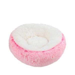 Yuly Panier Chat,Lit Chat Moelleux,Coussin Apaisant pour Chat,Doux et Confortable,Canap&eacute; pour Petits Chiens,Anti Stress Peluche Confortable Lavable pour Chien Chat Petit(Rose) (yunlai, neuf)
