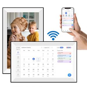 Denash Calendrier Num&eacute;rique, Calendrier &eacute;lectronique Intelligent WiFi de 10,1 Pouces avec Contr&ocirc;le par Application, Planification des Repas, Cadre Photo et Galerie D'art pour les (Prise UE) (Ruiqzhi, neuf)