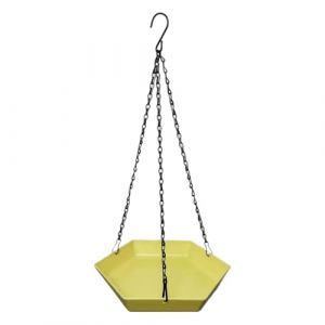 Bain d'oiseaux Extérieur - Mangeoire Polygonale pour Oiseaux Sauvages,Abreuvoir Suspendu Déco Extérieure pour Balcon Terrasse Jardin Parc Famille (vusintalu, neuf)