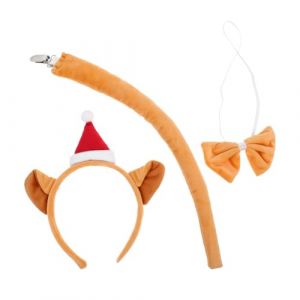 DECHOUS Serre-t&ecirc;te Peluche Oreilles de Chat pour Maquillage Visage Ensemble Oreilles Queue Soin Spa Gar&ccedil;on Fille Adulte (Delicious.C, neuf)