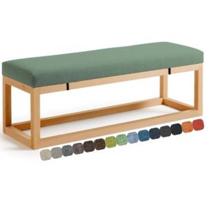 UWOBTN Coussin de Banc Exterieur/Interieur Coussin Banquette 80x40/110x40/120x40/140x40/120x50cm Amovible Antidérapant Coussins balancelle pour Bancs de Jardin, Patios, d'Intérieur(I,110x35x3cm) (AMZGYL, neuf)