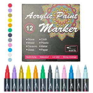 Marqueurs D'art Corporel Pour La Peau | 12 Marqueurs De Maquillage Lavables Hypoallergéniques | Stylos Effaçables Pour Dessin Artistique, Fournitures Maquillage Peinture Adultes Adolescents (tongyinz, neuf)