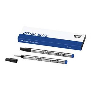 Montblanc 124497 Recharge pour Stylo Rollerball Montblanc - 2x Royal Blue - Bleu - Meisterstück LeGrand - B - Taille Large (PHEORE S.R.L., neuf)