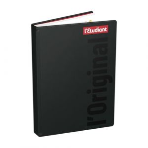 L'ETUDIANT ORIGINAL Agenda Scolaire 2025 2026 Couverture ouatinée 15x21cm journalier - Noir (Blacutt Market, neuf)