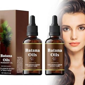 2PCS Batana Oil for Hair Growth, soin du cuir chevelu nourrissant et épaississant des cheveux, anti-chute de cheveux, huile de Batana pour hommes et femmes，30M (AHLLC-EU, neuf)