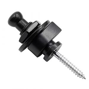 vhbw Bouton de sécurité pour sangle de guitare, Ceinture pour guitare classique, occidentale, basse, électrique; noir (ElectroPapa, neuf)