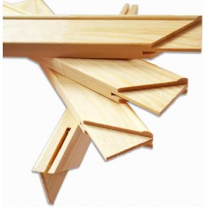 Kunstbruder© Barres de châssis XXL - Cadre en bois solide pour toile, peinture et toile de bricolage (différents formats) avec cales en bois prêtes à monter soi-même (50 x 150 cm) (GALLERY4YOU, neuf)
