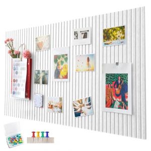 Penbinmall Grande plaque en li&egrave;ge de 60 x 40 cm - Tableau d'affichage d&eacute;coratif en li&egrave;ge en feutre - 0,9 cm d'&eacute;paisseur - Tableau photo pliable avec ruban adh&eacute;sif autocollant - Tableau de vision en (yjspbsm-shop, neuf)