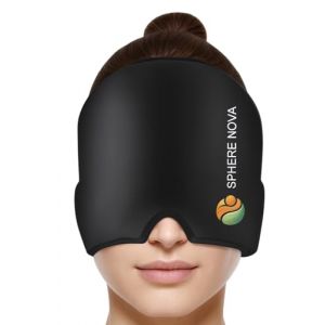 Bonnet Soulage Migraine, Cryoth&eacute;rapie chaud et froid, Bonnet contre le mal de t&ecirc;te, Combat les maux de t&ecirc;te, Masque anti-Migraine, Compression 360&deg;, Lutte contre le Stress & Fatigue Oculaire, Migraine (inova sphere, neuf)