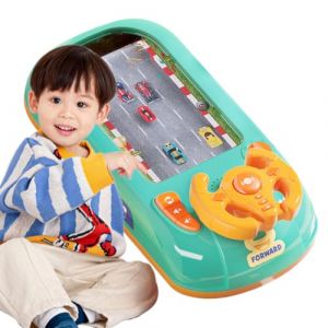LYEAA Steerjoy simulateur de Conduite Conduite Course Voiture simulateur Jouet avec Son &eacute;ducatif &eacute;lectrique Jeu de Table interactif Volant Jouet (DehaoGZ, neuf)
