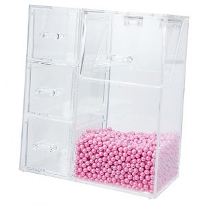 WOFASHPURET Bo&icirc;te &agrave; Pinceaux De Maquillage Acrylique Organiseur Pour Pinceaux De Maquillage Bo&icirc;te De Rangement Pour Cosm&eacute;tiques (Leiyun, neuf)