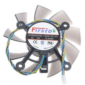 FD8015U12S 12V 0.5A 4pin 75mm Graphics Card Fan for ASUS GTX560 GTX550Ti HD7850 (iHaospace, neuf)