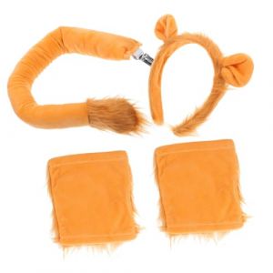 MUCKLILY Costume De Lion Avec Bandeau Et Queue Accessoires De Déguisement Pour Cosplay Et Décorations De Carnaval (Senike, neuf)