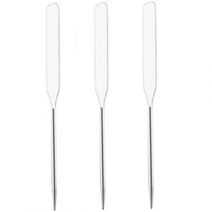 Gatuida 3pi&egrave;ces Spatule De Maquillage Pour M&eacute;langer Fond De Teint Blush Et Fard &agrave; Paupi&egrave;res Spatule Longue M&eacute;tal Pour Plateau De Maquillage Et Cosm&eacute;tique (Brandon Zou, neuf)