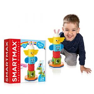 Smartmax Magnetic - Mon Premier Totem | Jeux pour Enfants | Jeux De Construction Magnétique | Jeux Educatif 1 an Et 5 an | Jeux Enfant | Cadeau Enfant (Toytown Europe, neuf)