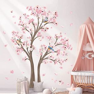 decalmile Stickers Muraux Grand Fleur de Cerisier Arbre Autocollant Mural Floral Branche Arbre Décoration Murale Salon Chambre Enfants Bébé Pépinière(H:150cm) (DecalMile Direct, neuf)