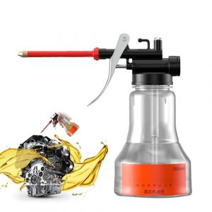 Burette &agrave; Huile Haute Pression pour Lubrification Pr&eacute;cise en Atelier & &agrave; la Maison | Pistolet &agrave; Huile Robuste avec Bec Droit | Distributeur Id&eacute;al pour l'Entretien des Voitures, Machines, Charni&egrave;res (lutufane, neuf)