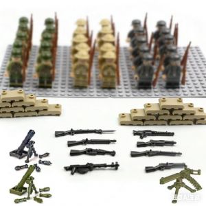 Mini mod&egrave;les de soldat militaire - Ensemble de figurines d'action WW II - Jeu de figurines WW II (WeiYiTong, neuf)
