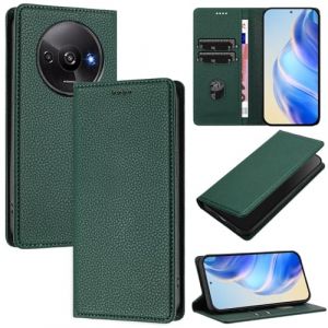 xinyunew Coque pour Xiaomi Redmi A3 4G/Redmi A3X/Poco C61, RFID Blocage Portefeuille Etui &agrave; Rabat, Housse en Cuir PU pour Xiaomi Redmi A3 4G/Redmi A3X/Poco C61, Vert (xinyunew, neuf)