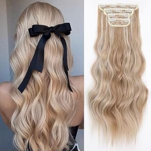 YDDM Extension Cheveux Naturel Clip Invisible Extension a Clip Cheveux Naturel Boucl&eacute; Extensions de Cheveux Extension Rajout Cheveux Clip Naturel Clip (YDDM Hair, neuf)