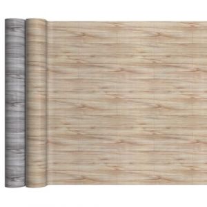 Rev&ecirc;tement de sol en PVC - Vendu au m&egrave;tre - Rev&ecirc;tement de sol en vinyle - 140 cm de large - Aspect bois - Beige - 260 x 140 cm (anrotradegmbh, neuf)