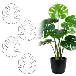 Wcawnlt 4 Pi&egrave;ces Tuteurs pour Monstera，Supports Tiges Plantes Monstera R&eacute;utilisable, avec Design Unique de Feuille, pour Plantes Grimpantes et Plantes d'Int&eacute;rieur D&eacute;coration (14*15cm Noir) (shenzhenshisilukejigongsi, neuf)