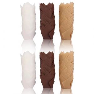 NJCXOLA 150 Pièces Moules Caissettes Cupcake,Caissettes Muffins Papier,Caissettes Cupcake Tulipe,Caissettes Cupcake pour la Pâtisserie & la Décoration,Idéales pour les Mariages,Fêtes (CELTIC MANUFACTURING, neuf)