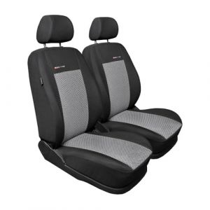 Mossa Housses de si&egrave;ge sur Mesure adapt&eacute;es pour Citroen Berlingo II Van (2008-2018) Seulement Les si&egrave;ges Avant - Deux Simple - Housse Siege Voiture - Couverture Siege E2 (eMOSSA, neuf)