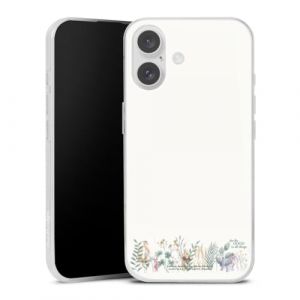 Coque Slim Compatible avec Apple iPhone 16 Etui Silicone Ultra Fine Coque en Silicone Ultra Fine Winnie l'ourson Disney Eucalyptus (DeinDesign - GmbH, neuf)