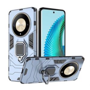 PEIYE Coque pour Honor Magic 6 Lite 5G / Honor X9b, Housse &Eacute;tui avec Bumper Silicone Souple et Armor PC Rigide, Anneau 360&deg;, Cover Case Antichoc, Compatible Support Voiture Magn&eacute;tique, Bleu (Zanwon, neuf)