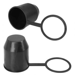 Cache Boule Attelage Voiture, 2 Pcs Capuchon pour Attelage de Remorque, Protection Boule Attelage Voiture,Cache Boule Attelage Voiture pour Voiture, Camping-Car et Remorque (TuGuangZhi, neuf)