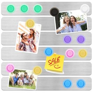 DUJEQM Tableau Magnetique Mural - 6Pcs Tableau Aimant&eacute;, Tableau Magnetique Frigo, Bande Magnetique Plaque Aimant&eacute;e Autocollant, Tableau d&rsquo;Affichage pour Photos Notes Documents Bureau Maison Cuisine (loudishi louxingqu jiechuangmaoyi youxiangong si, neuf)