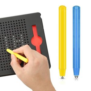 2 Pi&egrave;ces Stylo &agrave; Dessin Magn&eacute;tique, Magn&eacute;tiques Stylos, Stylos Magn&eacute;tique pour Ardoises de Gribouillage Stylo, Stylet de Remplacement Stylo &agrave; Dessin Magn&eacute;tique pour Enfants Planche &agrave; Dessin (LLMX, neuf)
